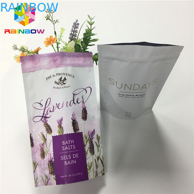 Die Mattlamellierte aluminiumfolie stehen oben Reißverschluss-Beutel für trockene Lebensmittelverpackung