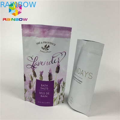 Die Mattlamellierte aluminiumfolie stehen oben Reißverschluss-Beutel für trockene Lebensmittelverpackung