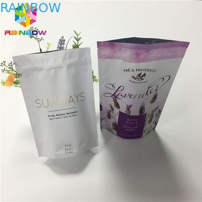 Die Mattlamellierte aluminiumfolie stehen oben Reißverschluss-Beutel für trockene Lebensmittelverpackung