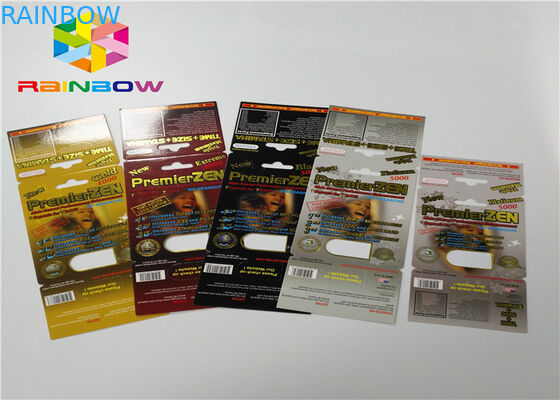 Verpackung Plastikder flaschen-Blasen-Einsatz-Karten-männliche Verbesserungs-Pillen-3d von den Karten/vom Schaukarton