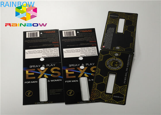 Verpackung Plastikder flaschen-Blasen-Einsatz-Karten-männliche Verbesserungs-Pillen-3d von den Karten/vom Schaukarton