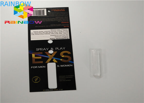 Kundenspezifische Dia-Blasen-Karten-Verpackenspray-faltende verpackende Papierkarte mit Loch