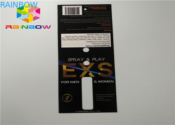 Kundenspezifische Dia-Blasen-Karten-Verpackenspray-faltende verpackende Papierkarte mit Loch