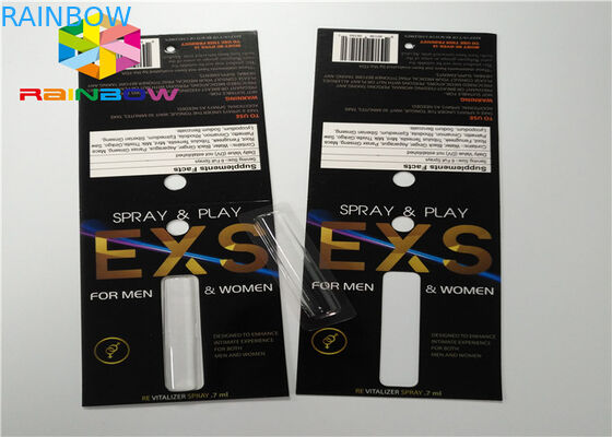 Kundenspezifische Dia-Blasen-Karten-Verpackenspray-faltende verpackende Papierkarte mit Loch