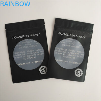 Glatter Heißsiegel-Verpackentaschen-kundenspezifische Logo-Zipverschluss-Taschen-Ohrring-Armband-Beutel