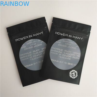 Glatter Heißsiegel-Verpackentaschen-kundenspezifische Logo-Zipverschluss-Taschen-Ohrring-Armband-Beutel