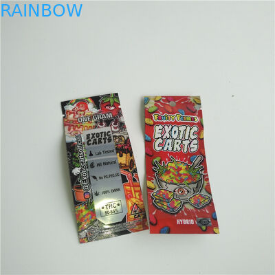 Wiederversiegelbare Patronen CBD Vape stehen oben Beutel-Reißverschluss-Plastik-Tasche für Vape-Behälter