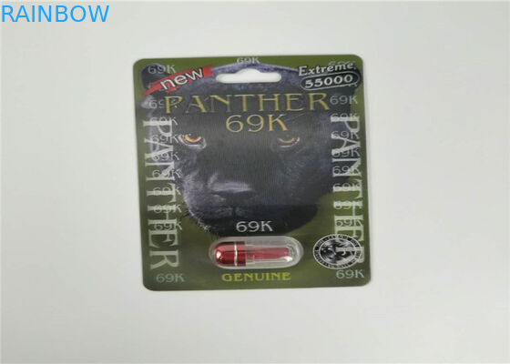 Schieben Sie Blasen-Karten-die verpackenden männlichen Verbesserungs-Pillen, die Verpackung der Sex-Pillen-3d verpacken