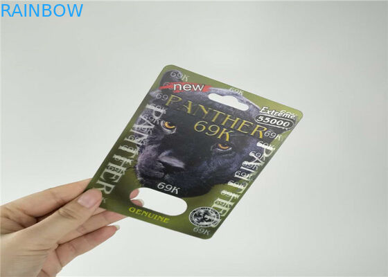 Nashorn-Pillen-Kapsel-Blasen-Karte, die nicht Bruch-lange Lebensdauer des Tablettenfläschchen-3D verpackt