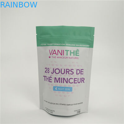 Gewohnheit druckte Snack-Food-Verpackentaschen-Aluminiumfolie-Milchpulver-Satz mit Reißverschluss