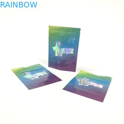 Plastik-Runtz-Taschen-Kräuterweihrauch-mit Reißverschluss verpackendes Aluminiumfolie Gravnre-Drucken