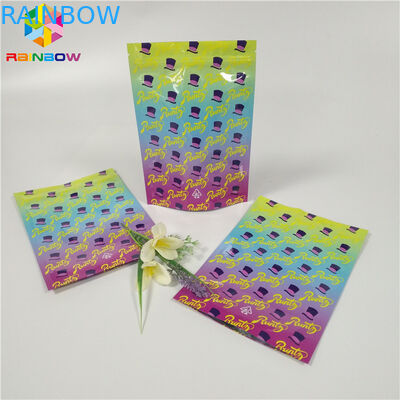 Plätzchen-Geruch-Beweis Runtz-Tasche mit Reißverschlussstehen oben Beutel-Kinderbeständiges Gravüren-Drucken