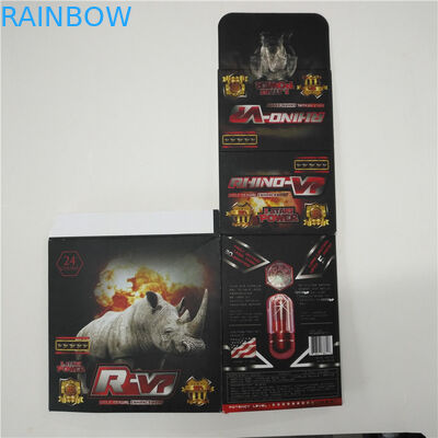 ABS materielle Plastikblasen-Verpackenkarten-Schaukarton des Tablettenfläschchen-Nashorn-12