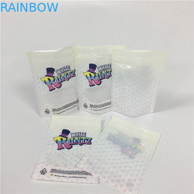 Unkraut-Verpackentaschen Kinderbeständige Verpackengeruch-Beweis-Reißverschluss Runtz 3.5g Plastik
