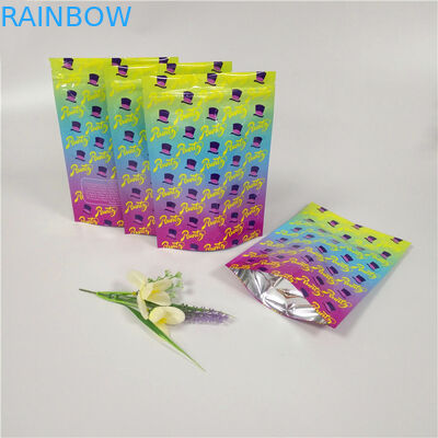 Doppelte Reißverschluss-Gewohnheit druckte stehen oben Beutel lamellierte Aluminiumfolie-Taschen-glänzende Oberfläche