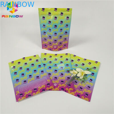 Folien-Beutel-Verpackengeruch-Beweis-Unkraut-Verpackentaschen-glatte Oberfläche der Gewohnheits-1oz 3.5g