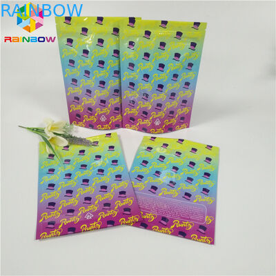Folien-Beutel-Verpackengeruch-Beweis-Unkraut-Verpackentaschen-glatte Oberfläche der Gewohnheits-1oz 3.5g