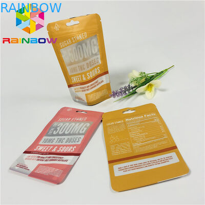 Wiederverwendbare Plastik stehen oben Reißverschluss-Beutel Matt, der vorderes klares Fenster beendet wird