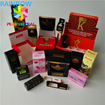 Flaschen-Verpackenkasten niedriges Moq kundenspezifisches Druck1oz CBD-ätherischen Öls 2 Unze bereitete Karten-Papier auf