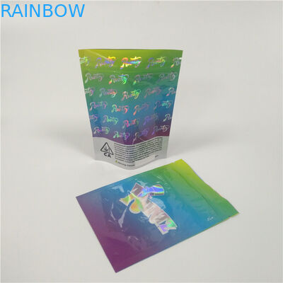 Das Kinderbeweis-Aluminiumfolie-Beutel-Verpacken steht oben Tasche für Marihuana-gummiartige Süßigkeit