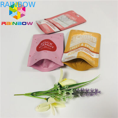 FDA Plastik stehen oben Reißverschluss-Beutel, Reißverschluss Siegelplastiktaschen mit Fall-Loch