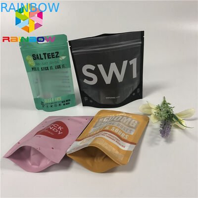 FDA Plastik stehen oben Reißverschluss-Beutel, Reißverschluss Siegelplastiktaschen mit Fall-Loch