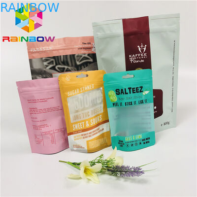 Das Mattteebeutel-Verpacken steht oben Aluminiumfolie-Tasche mit Reißverschluss/zerreißender Kerbe