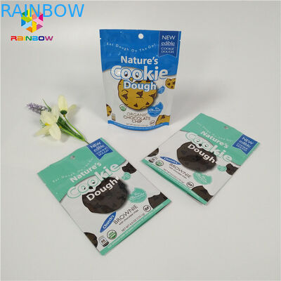 Bunte kleine Aluminiumfolie-Nahrungsmittelverpackungs-Taschen Plastik machen Verschluss für Keks/trockene Frucht Reißverschluss zu