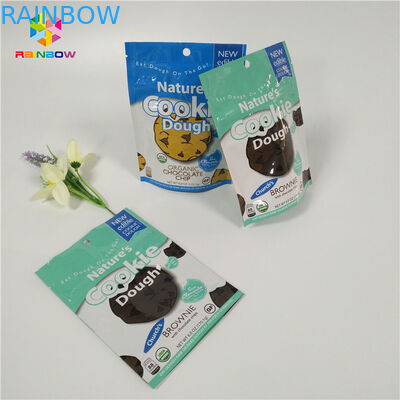 Bunte kleine Aluminiumfolie-Nahrungsmittelverpackungs-Taschen Plastik machen Verschluss für Keks/trockene Frucht Reißverschluss zu