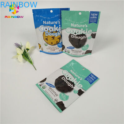 Bunte kleine Aluminiumfolie-Nahrungsmittelverpackungs-Taschen Plastik machen Verschluss für Keks/trockene Frucht Reißverschluss zu