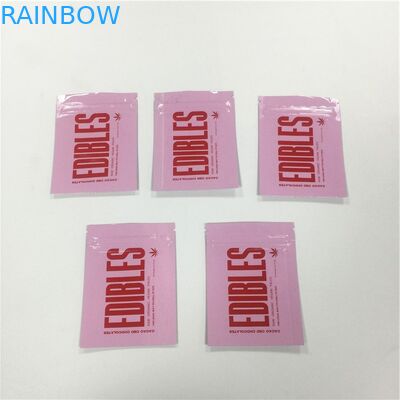 Sackt glatte Oberfläche Druckreißverschluß Aluminiumfolie-das lamellierte Süßigkeits-gummiartige Verpacken ein