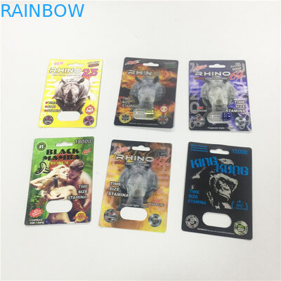 Pillen-Kapsel-Kugel-Form-Behälter Minides plastik-PS-Flaschen-Blisterpackungs-Verpackennashorn-69