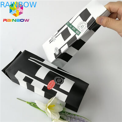 Wiederversiegelbare Aluminiumfolie stehen oben Seiten-Keil-Braten-Kaffee-Teebeutel des Beutel-12oz 16oz