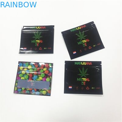 Lamellierte materielle Plastikbeutel, welche Süßigkeits-Taschen-Gewohnheit CBD die gummiartige gedruckt verpacken