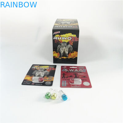 Nashorn 69 Reihe der Blasen-Karten-verpackende männliche Verbesserungs-Pillen-3d Pillen-Blasen-Verpackungs-