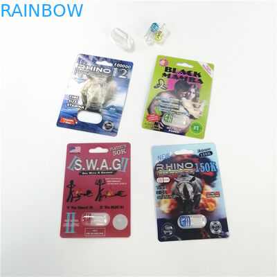 Sexuelle Leistungs-Verbesserungs-Pillen-Blisterpackungs-Verpackenkarte mit Schaukarton