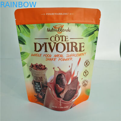 Heißsiegel-Plastikbeutel, die Röstkaffee-Bean-Pulver-Taschen mit Reißverschluss verpacken