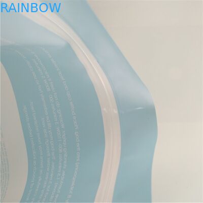 Nahrungsmittelspeicher-Mikrowellen-Sterilisator-Unterseiten-Keil sackt wiederversiegelbare Spitzenreißverschluss-Gewohnheit ein