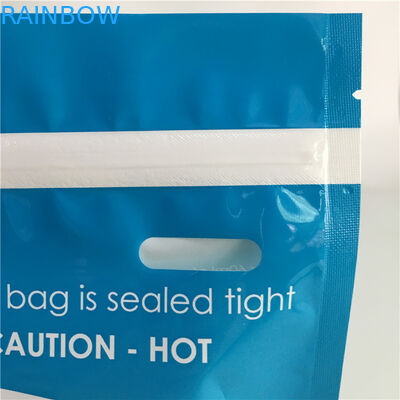 Die glatten Mikrowellen-Dampf-Unterseiten-Keil-Taschen stehen oben Plastiksterilisator-Retorten-Beutel