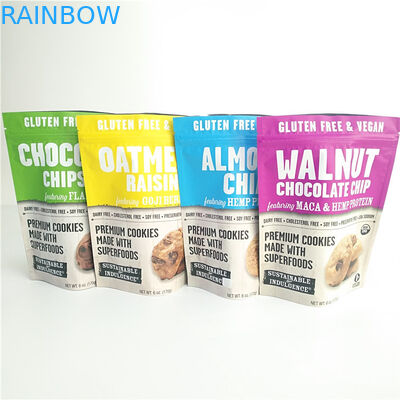 Gluten-freie Imbiss-Taschen-Verpackenverpacken- der Lebensmittelplätzchen-Geruch-Beweis-Taschen mit Reißverschluss