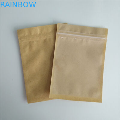 Kirschsamen-Kaffee-Kissen-Kissen-kundenspezifische Papiertüte-recyclebares langlebiges Gut mit Fenster