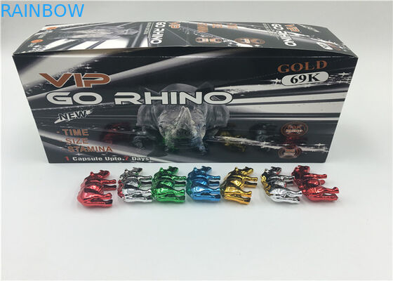 des Hologramm-3D Behälter-Kugel-langlebiges Gut Effekt-Pillen-Blasen-Karten-Verpackendes nashorn-69