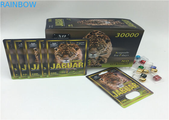 Männliches Dia des Verbesserungs-Pillen-Blasen-Karten-Verpackungs-Nashorn-69 mit Plastikabdeckungs-Flasche