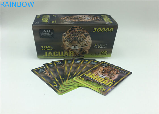 Schwarze Blasen-Karte, die FX 35000 Reihen-Anzeigen-Papierkasten für männliche Verbesserungs-Pillen verpackt