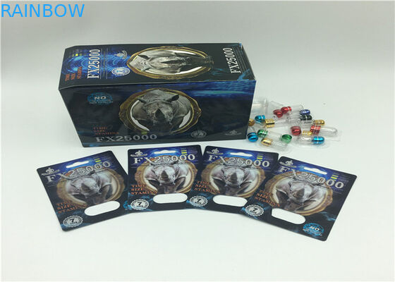 Kundenspezifische Effekt-Blisterpackungs-Verpackenmann-Verbesserungs-Flaschen-Karte des Logo-3D für Supermedizin