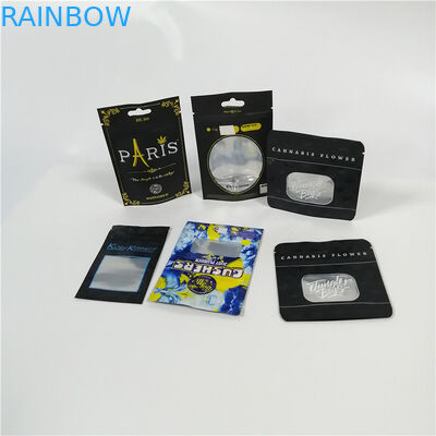 Klarer Fenster-Aluminiumfolie-Beutel, der Plastik-Doypack Satz Cbd-Unkraut-Plastik mit Reißverschluss verpackt