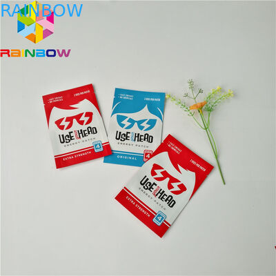 Plastik-flache Paket-Aluminiumfolie-Taschen Plastik lamellierten Gesichtsmasken-Beutel mit Riss-Kerbe