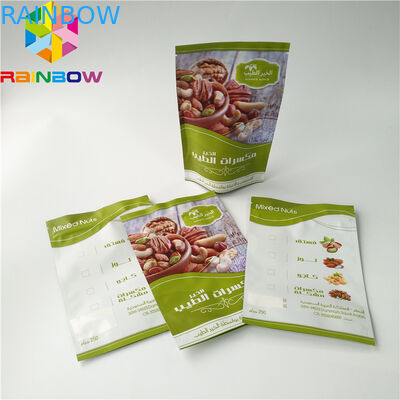 Wiederversiegelbarer oberster Aluminiumfolie Matt-Doypack-Beutel mit Reißverschluss für Nuss/trocknet Frucht