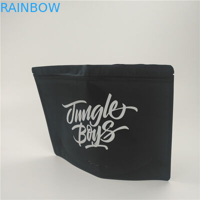 Schwarze Mattaluminiumfolie Plastik stehen oben Beutel-das medizinische Tabak-Blatt-Verpacken