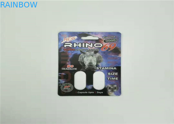 Effekt-Blasen-Karte des Mamba-3d, die kundengebundenes Drucken für Kapsel-Sex-Pillen verpackt